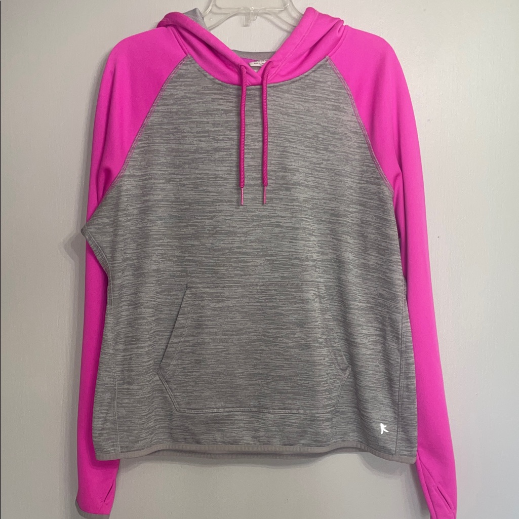 Danskin Now Gray And Pink Sweatshirt